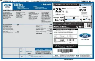 Ford Escape 2015 AWD SE 4 puertas SUV