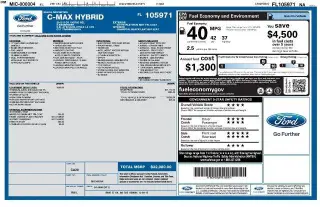 Ford C-MAX Híbrido 2015 SEL 4 puertas Familiar
