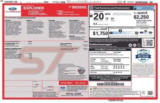 Ford Explorer 2022 AWD ST 4 puertas SUV