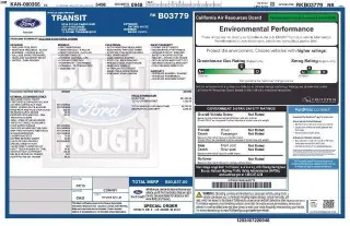 Ford Transit 2024 250 3 puertas SWB Techo bajo Furgón de Carga