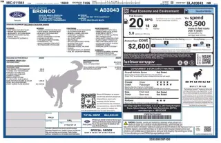 Ford Bronco 2025 4x4 Big Bend 4 puertas SUV