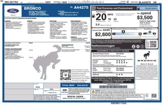 Ford Bronco 2025 4x4 Big Bend 4 puertas SUV
