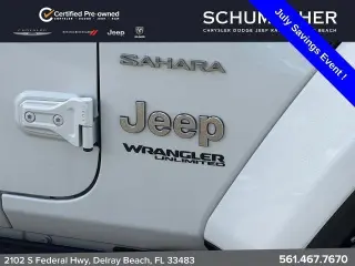 Jeep Wrangler Unlimited 2022 4x4 Sahara 4 puertas SUV