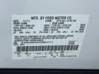 Ford Explorer 2016 AWD Base 4 puertas SUV