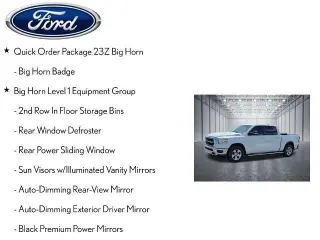 Ram 1500 2022 4x2 Big Horn Cabina Crew de 5.6 pies. Pickup SB