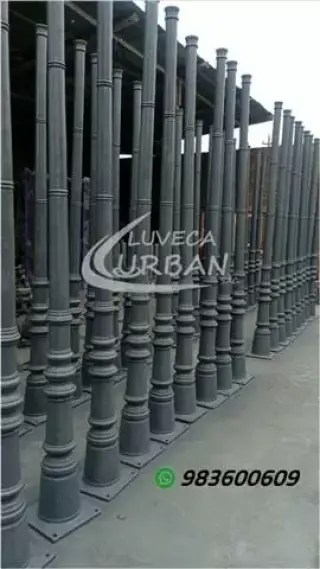POSTES Y BANCAS PARA PLAZAS