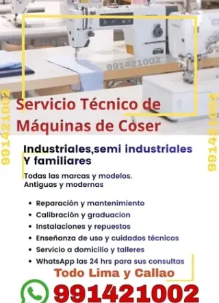 Técnico de máquinas de coser