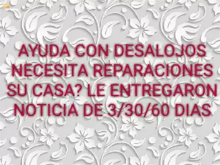 Ayuda con desalojos