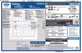Ford Ranger 2020 4x4 XLT 4 puertas SuperCrew con caja de 5.1 pies