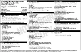 Chevrolet Colorado 2023 4x4 Trail Boss 4 puertas Cabina Crew 5 pies. SB
