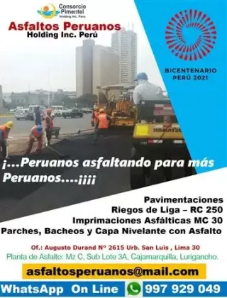 Venta emulsión asfáltica RC250