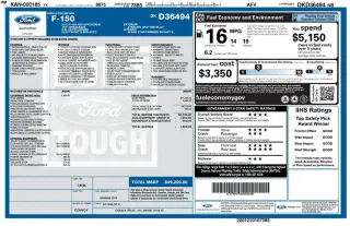 Ford F-150 2013 4x4 FX4 4 puertas SuperCrew Styleside 5.5 pies. SB