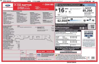 Ford F-150 2020 4x4 Raptor 4 puertas SuperCrew 5.5 pies. SB