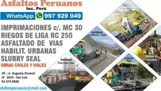 Planta de Asfalto Lima 2026