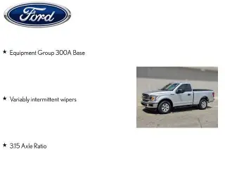Ford F-150 2018 4x2 XLT Cabina Regular 2 puertas 6.5 pies. SB