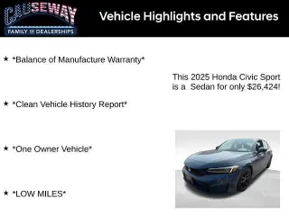 Honda Civic 2025 Sport 4 puertas Sedan