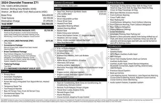 Chevrolet Traverse 2024 4X4 Z71 4 puertas SUV