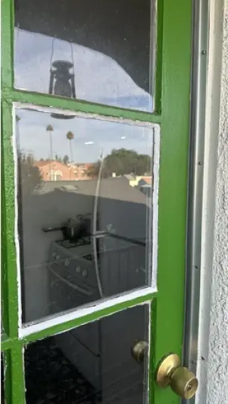 Reemplazo de vidrio roto