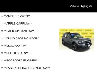 Ford Bronco Sport 2024 AWD Outer Banks 4p SUV