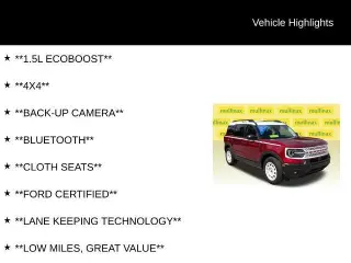 Ford Bronco Sport 2025 AWD Heritage 4p SUV
