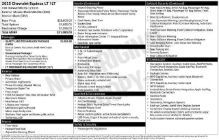 Chevrolet Equinox 2025 LT SUV de 4 puertas