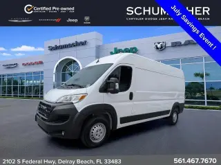 Ram ProMaster 2024 Tradesman 2500 159 WB 3 puertas Techo Alto Furgón de Carga con Asiento del Pasajero