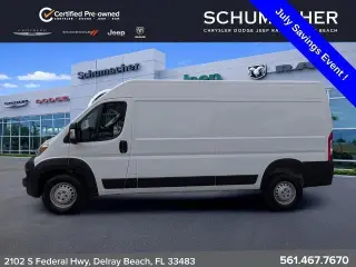 Ram ProMaster 2024 Tradesman 2500 159 WB 3 puertas Techo Alto Furgón de Carga con Asiento del Pasajero
