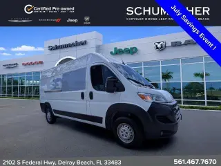 Ram ProMaster 2025 Tradesman 2500 159 WB 3 puertas Techo Alto Furgón de Carga sin Asiento de Pasajero