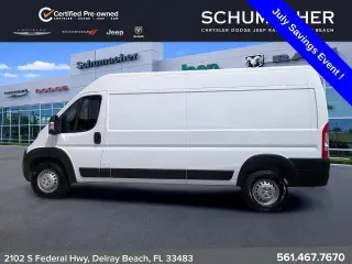 Ram ProMaster 2025 Tradesman 2500 159 WB 3 puertas Techo Alto Furgón de Carga sin Asiento de Pasajero