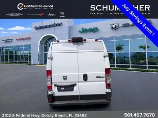 Ram ProMaster 2025 Tradesman 2500 159 WB 3 puertas Techo Alto Furgón de Carga sin Asiento de Pasajero