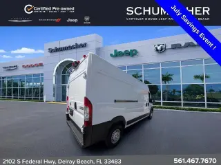 Ram ProMaster 2025 Tradesman 2500 159 WB 3 puertas Techo Alto Furgón de Carga sin Asiento de Pasajero