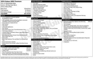Subaru WRX 2024 AWD Premium 4p Sedan 6M