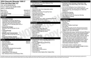 Chevrolet Silverado 1500 2024 4x2 LT 4p Cabina Doble Estándar 5.8 pies. CB