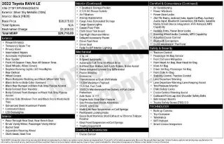 Toyota RAV4 2022 AWD LE 4p SUV