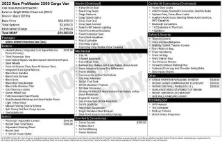 Ram ProMaster 2023 2500 159 WB 3dr High Roof Cargo Van