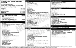 Ram 1500 2015 4x2 Express 4p Camioneta Cabina Completa 5.5 ft. SB