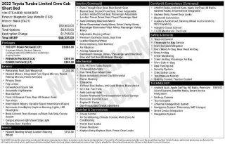 Toyota Tundra 2022 4x4 Limited 4dr CrewMax Cab Pickup SB