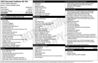 Chevrolet Trailblazer 2022 RS 4p SUV