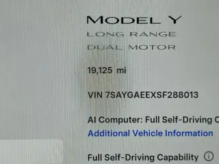 Tesla Model Y 2025 AWD Long Range 4p Crossover