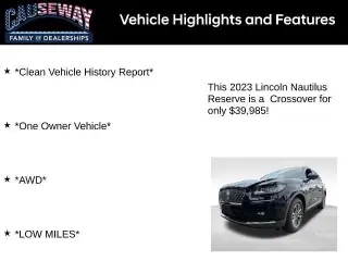 Lincoln Nautilus 2023 AWD Reserve 4 puertas SUV