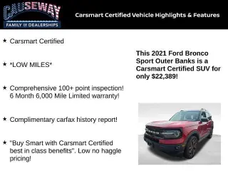 Ford Bronco Sport 2021 AWD Outer Banks 4 puertas SUV