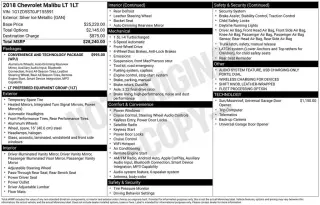 Chevrolet Malibu 2018 LT 4 puertas Sedan