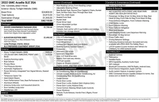 GMC Acadia 2022 SLE 4 puertas SUV