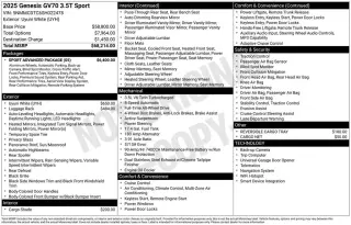 Genesis GV70 2025 AWD 3.5T Sport 4p SUV