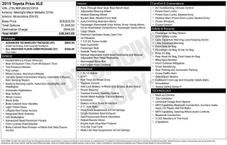 Toyota Prius 2019 AWD LE AWD-e 4p Hatchback