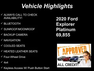 Ford Explorer 2020 AWD Platinum 4 puertas SUV