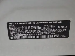 BMW X3 2024 AWD xDrive30i 4p Vehículo de Actividad Deportiva