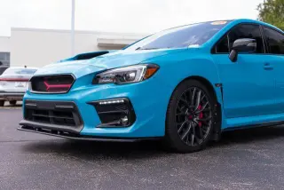 Subaru WRX 2019 AWD STI Limited 4p Sedan con spoiler de perfil bajo