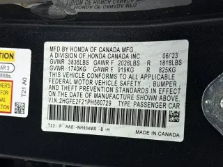 Honda Civic 2023 LX 4 puertas Sedan