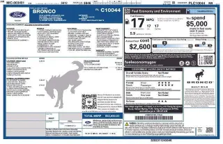 Ford Bronco 2023 4x4 Base Advanced 4 puertas SUV